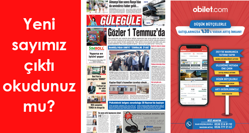 Güle Güle Gazetesi 1073. Sayımız Yayında