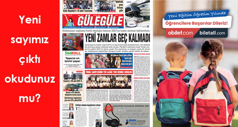 Güle Güle Gazetesi 1076. Sayımız Yayında