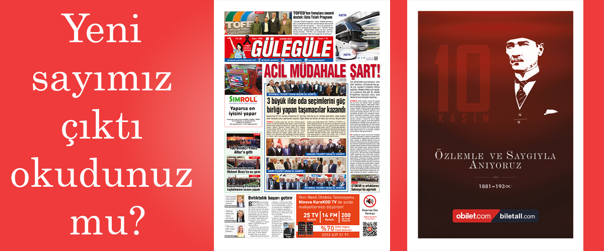 Gülegüle Gazetesi’nin 1095. Sayısı yayında