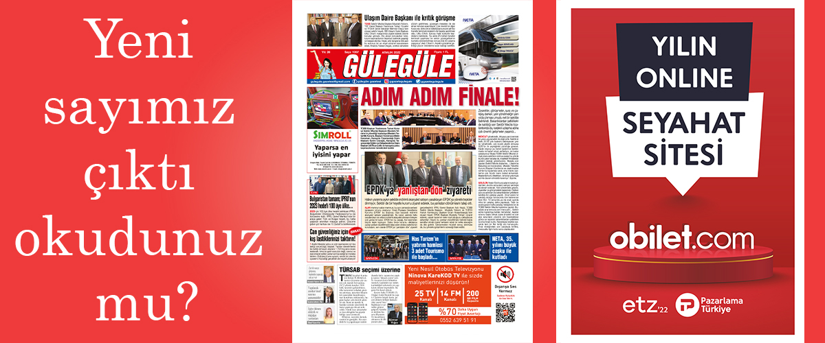 Gülegüle Gazetesi’nin 1096. Sayısı yayında