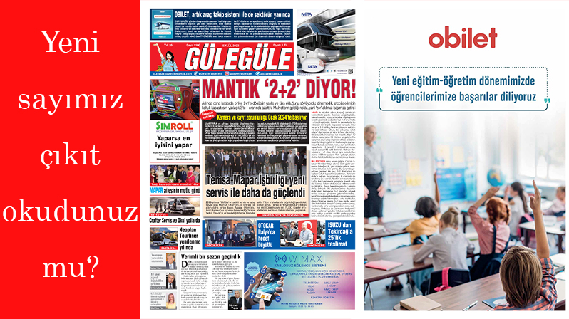 Gülegüle Gazetesi’nin 1108. Sayısı yayında