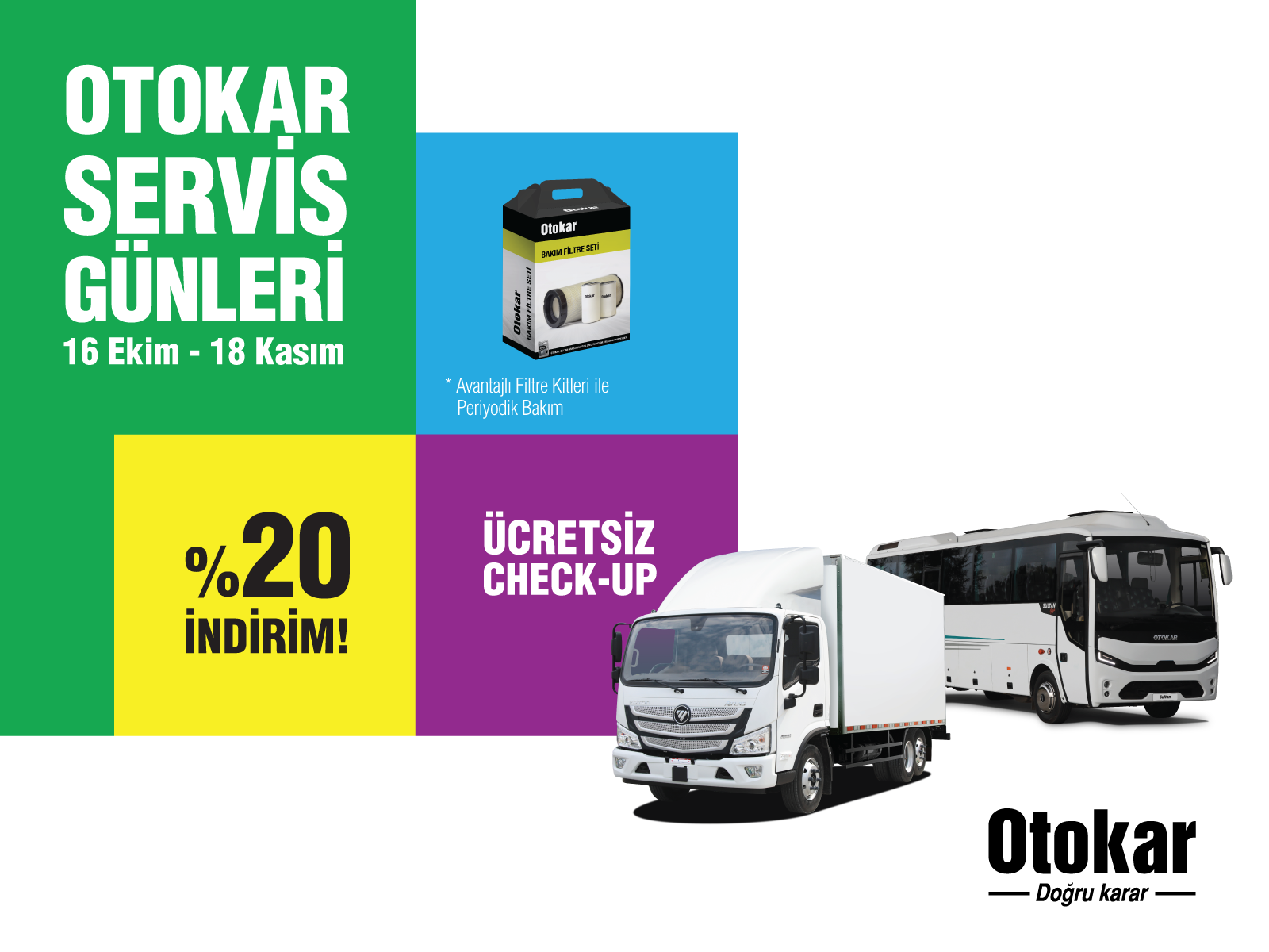 Otokar’ın “Servis Günleri” Kampanyası 16 Ekim’de Başlıyor