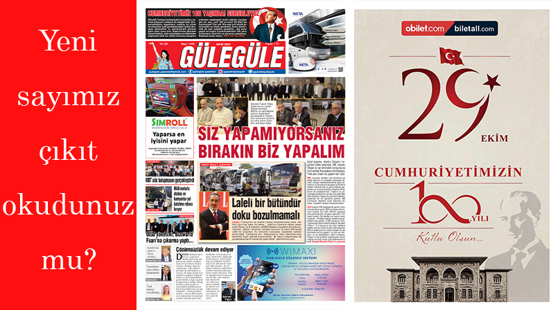 Gülegüle Gazetesi’nin 1109. Sayısı yayında