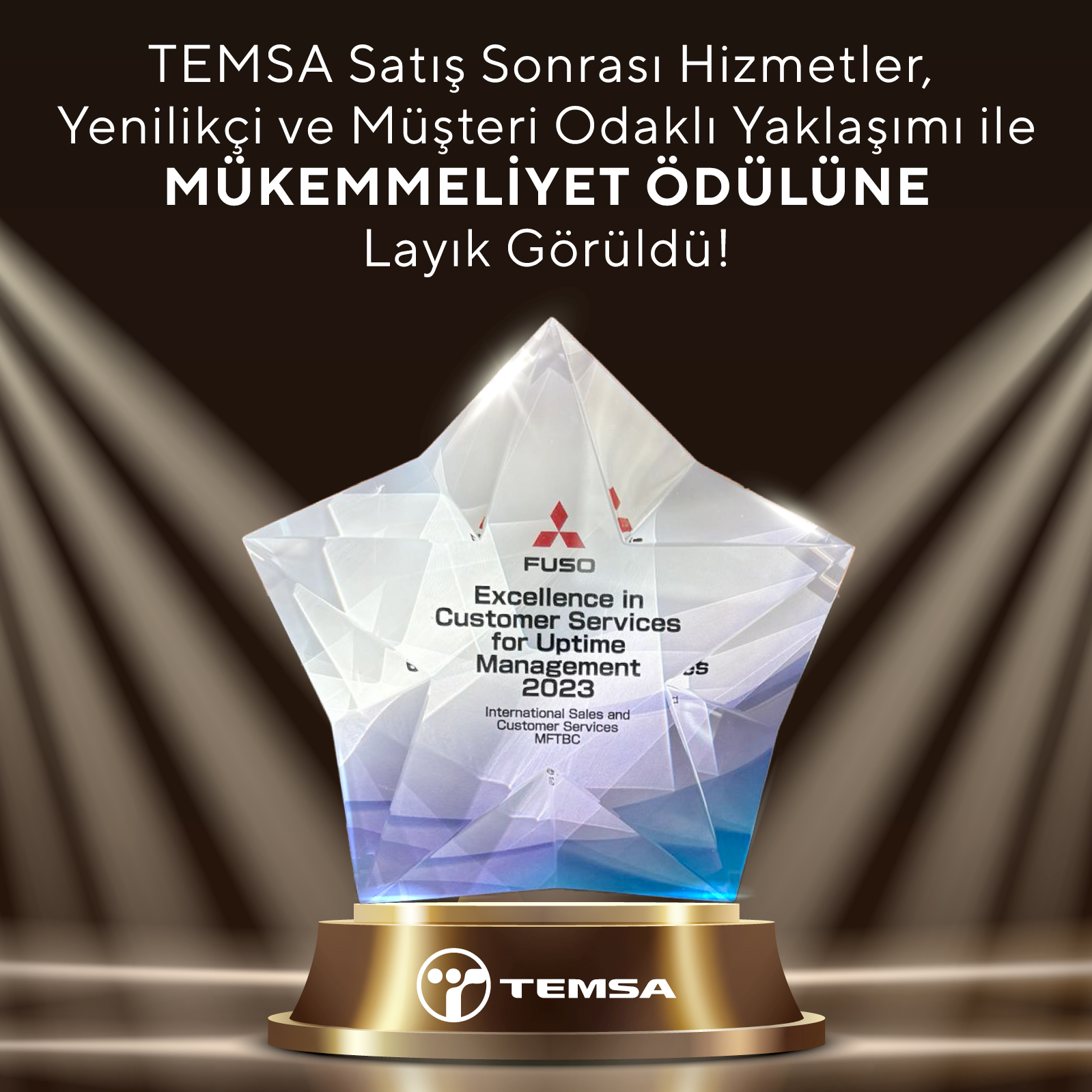 TEMSA, dünyaya örnek olan uygulamasıyla Uluslararası Mükemmeliyet Ödülü’nün sahibi oldu