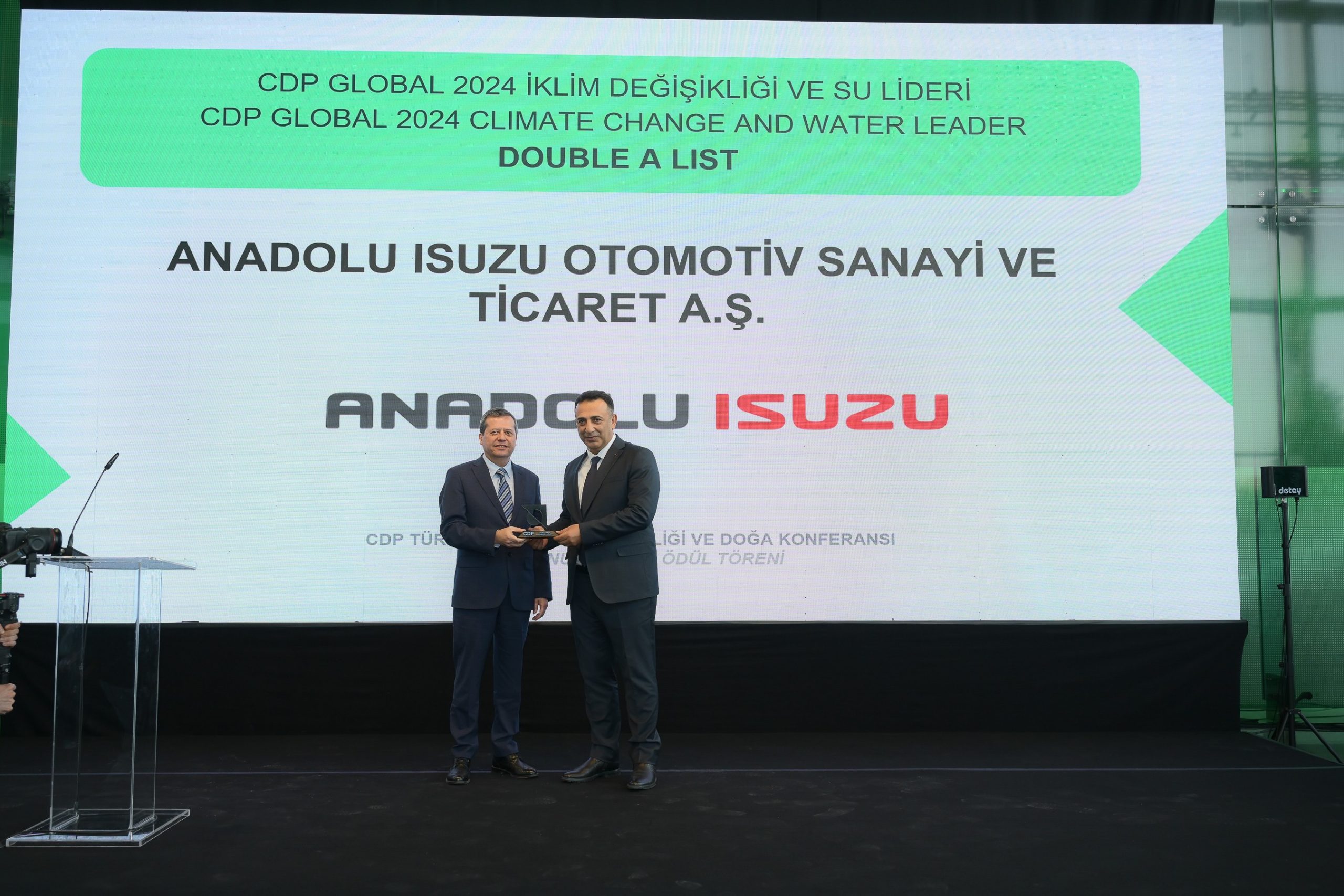 Anadolu Isuzu, CDP İklim Değişikliği ve Doğa Raporu’nda “Küresel A Listesi”ne girerek Türkiye 15. İklim Değişikliği & Doğa Konferansı’nda Ödül Aldı