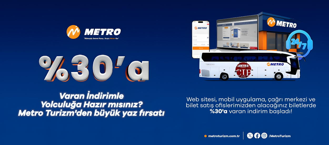 Metro Turizm’den büyük indirim fırsatı