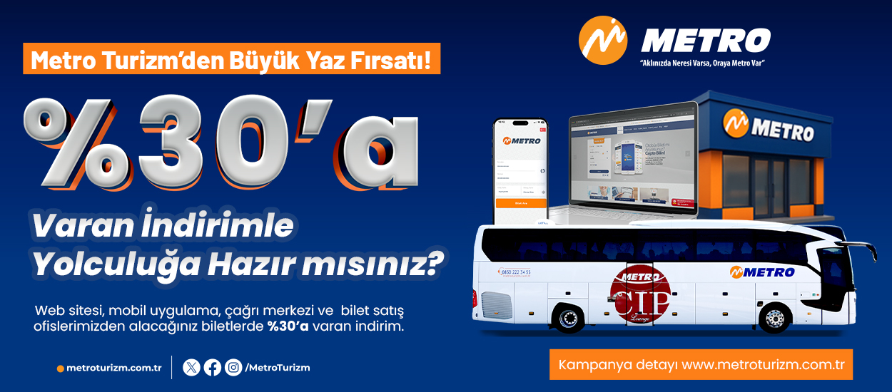 Metro Turizm’den büyük indirim fırsatı