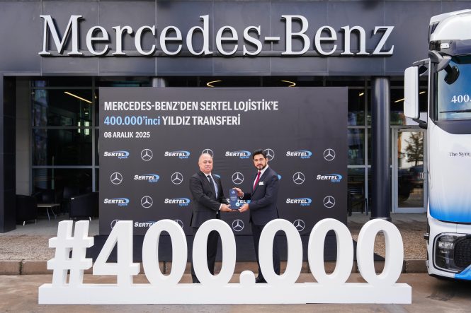 Sertel Grup Lojistik, Aksaray Kamyon Fabrikası’nda Üretilen 400 Bininci Kamyonu Filosuna Ekledi